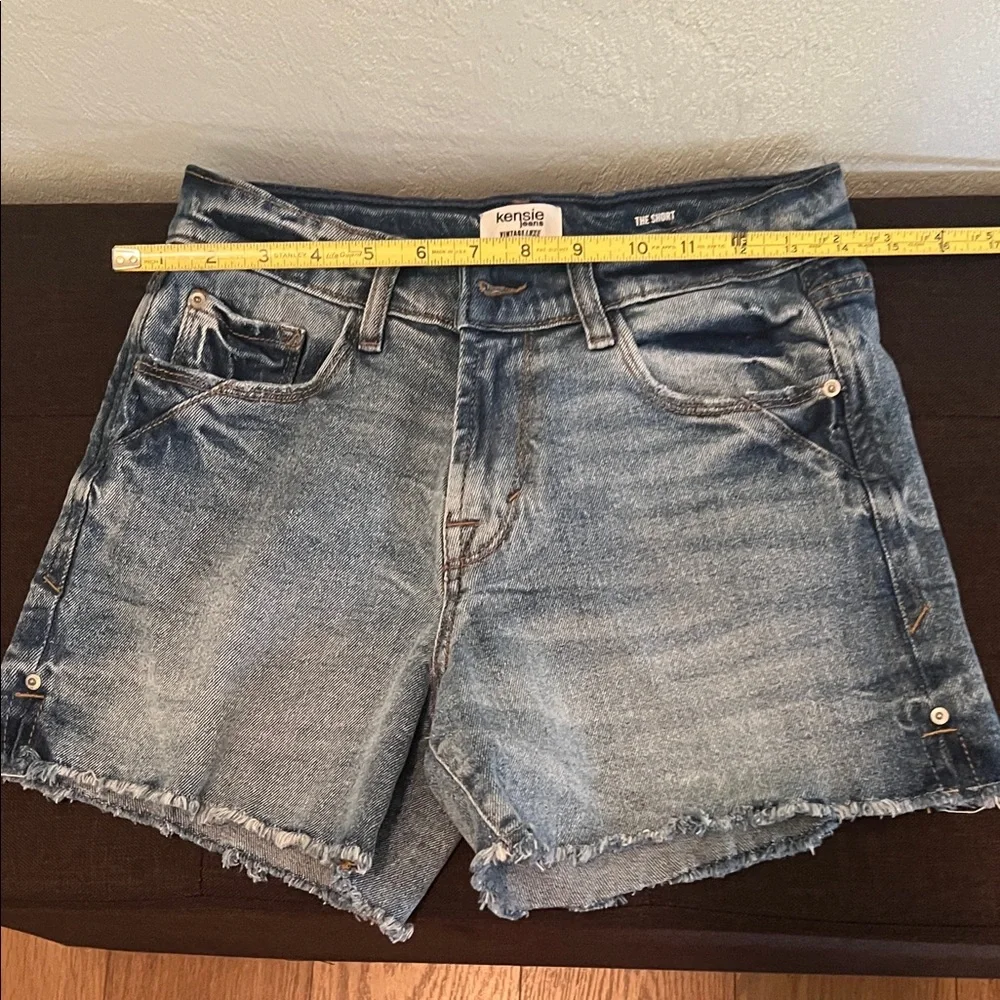 # 0613 +Kensie Women's Blue Denim Shorts - Picture 2 of 11